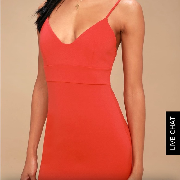 Lulus midi body con dress in red - Picture 5 of 8